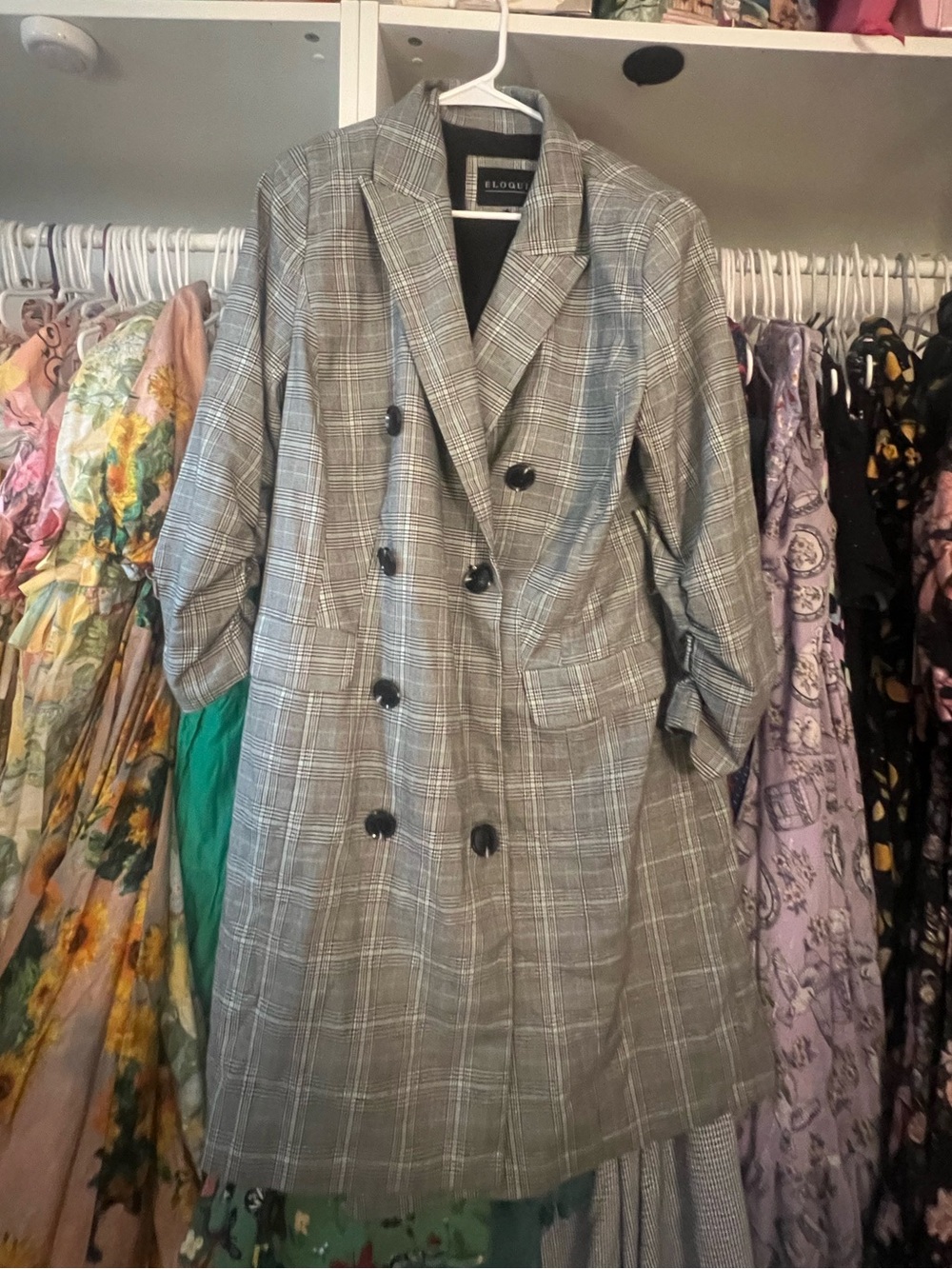 Eloquii Plaid Blazer Dress
